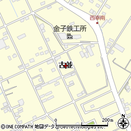 愛知県豊橋市西幸町（古並）周辺の地図