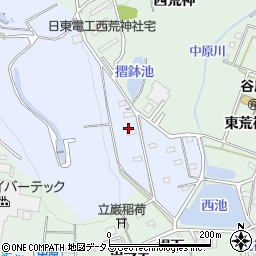 愛知県豊橋市雲谷町上ノ山412周辺の地図