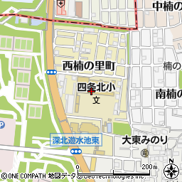 大阪府大東市西楠の里町周辺の地図