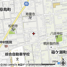 静岡県浜松市中央区原島町43周辺の地図