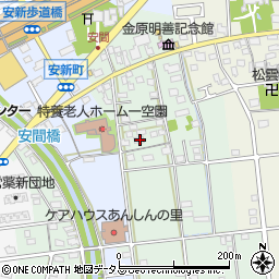 静岡県浜松市中央区安間町53周辺の地図