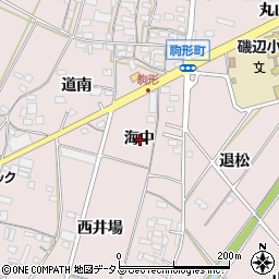 愛知県豊橋市駒形町海中周辺の地図