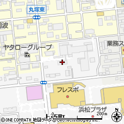 静岡県経済連　浜松枝肉市場周辺の地図