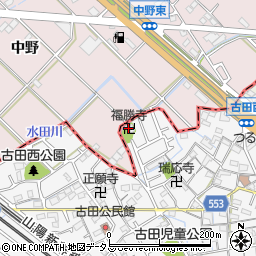 福勝寺周辺の地図