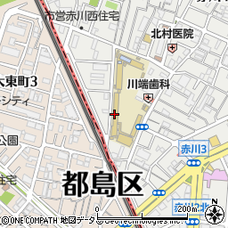 大阪市立城北小学校周辺の地図