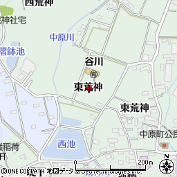 愛知県豊橋市中原町東荒神周辺の地図