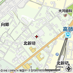 愛知県豊橋市向草間町北新切104周辺の地図