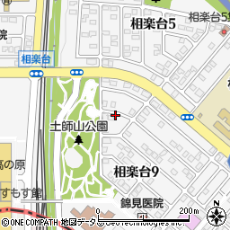 京都府木津川市相楽台9丁目10-10周辺の地図