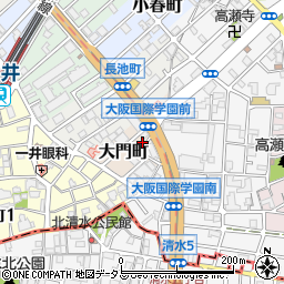 大阪府守口市大門町4周辺の地図
