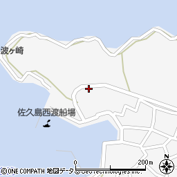 愛知県西尾市一色町佐久島波ケ崎周辺の地図