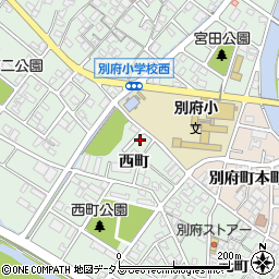 西藤珠算学院別府教場周辺の地図