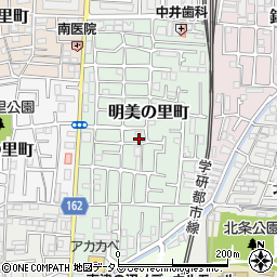 大阪府大東市明美の里町周辺の地図
