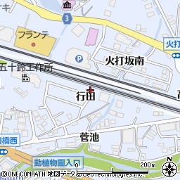 愛知県豊橋市大岩町行田4-13周辺の地図
