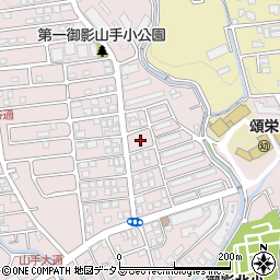 兵庫県神戸市東灘区御影山手4丁目8周辺の地図