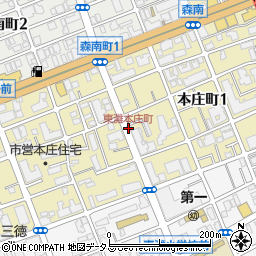 東灘本庄町周辺の地図