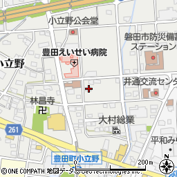 静岡県磐田市小立野143周辺の地図