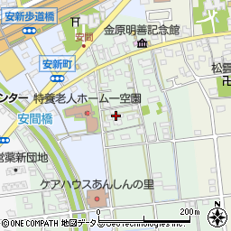 静岡県浜松市中央区安間町54周辺の地図