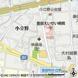 静岡県磐田市小立野216周辺の地図
