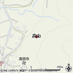 三重県伊賀市高山周辺の地図