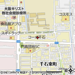 大阪府門真市千石東町1周辺の地図