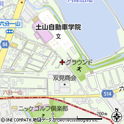 兵庫県加古郡稲美町六分一周辺の地図