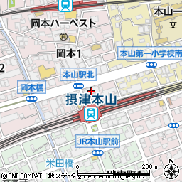 ガーデンライフ岡本周辺の地図
