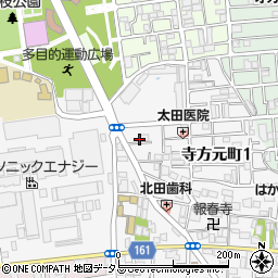 大阪府守口市寺方元町1丁目9周辺の地図