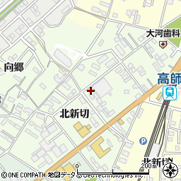 愛知県豊橋市向草間町北新切105周辺の地図