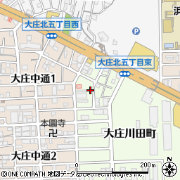 兵庫県尼崎市大庄川田町16周辺の地図