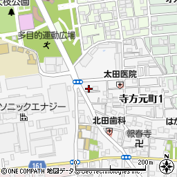 大阪府守口市寺方元町1丁目9-6周辺の地図