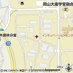 日本植生岡山研究所周辺の地図