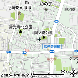 兵庫県尼崎市常光寺1丁目22周辺の地図