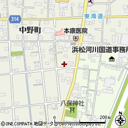 静岡県浜松市中央区中野町4201周辺の地図