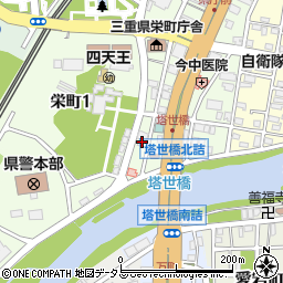 前田建設工業株式会社　三重営業所周辺の地図