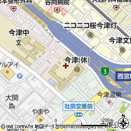 兵庫県西宮市今津二葉町4周辺の地図