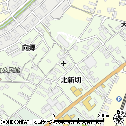 愛知県豊橋市向草間町北新切28周辺の地図