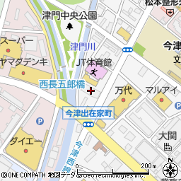 津門変電所周辺の地図