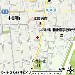 静岡県浜松市中央区中野町4221周辺の地図