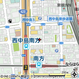 ＢＡＲ‐ＢＯＡ西中島店周辺の地図