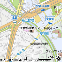 浜松市中央区天竜協働センター周辺の地図
