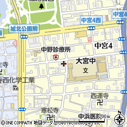 渡辺瓦商店周辺の地図