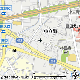 静岡県磐田市小立野周辺の地図