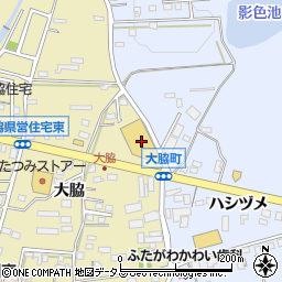 ＤＣＭ二川店周辺の地図