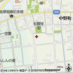 静岡県浜松市中央区中野町4111周辺の地図