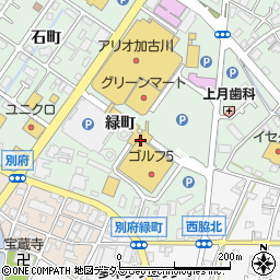 兵庫県加古川市別府町緑町周辺の地図