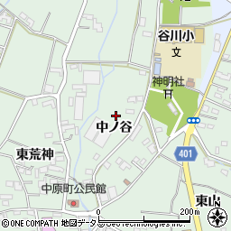 愛知県豊橋市中原町周辺の地図