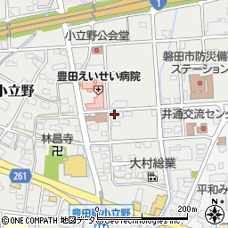 静岡県磐田市小立野141周辺の地図
