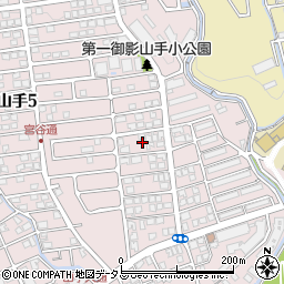 兵庫県神戸市東灘区御影山手4丁目10周辺の地図