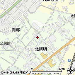 愛知県豊橋市向草間町北新切32周辺の地図