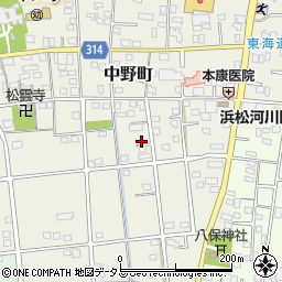 静岡県浜松市中央区中野町4169周辺の地図